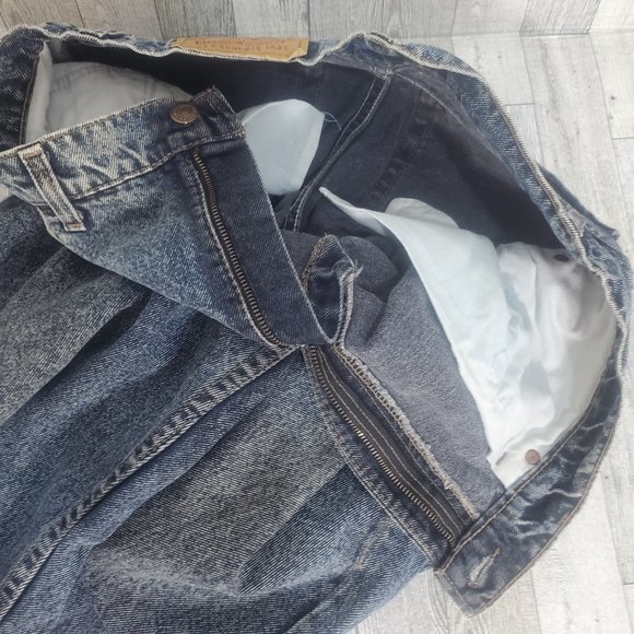VTG. 91' Levi’s 550 Jeans Men’s 34x34 Relaxed Fit Baggy Blue Acid Wash Denim - Picture 11 of 13